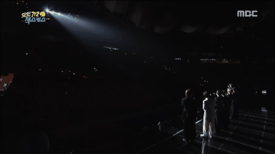 無限挑戰 六六歌2 放送畫面：全場黃色氣球海